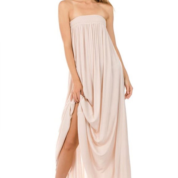 Dresses & Skirts - Elegant Cream Maxi Dress